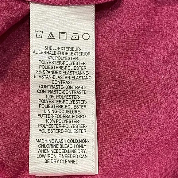 Dress The Population Alicia Bright Fuchsia Fit and Flare Midi Dress Small Party - Picture 9 of 16